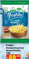 TORKU PRATİKO DENİZ TUZLU İNCE KESİM PATATES 1 KG